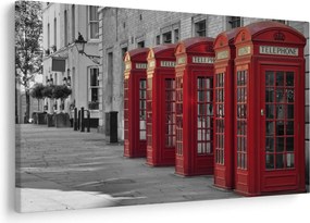 Kép - Londoni telefonfülkék (90x60 cm)