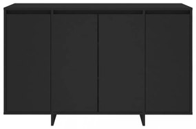 fekete forgácslap tálalószekrény 120 x 41 x 75 cm