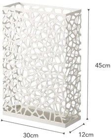 Nest Slim fehér esernyőtartó - YAMAZAKI