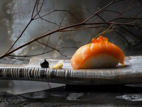 Vászonkép Canvas Ázsiai Konyha Japán Étel Sushi 100x75