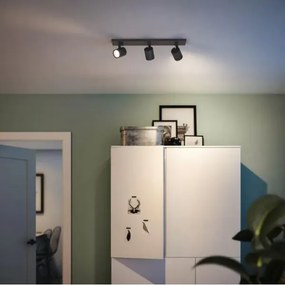 Philips - LED RGBW dimmelhető spotlámpa RUNNER 3xGU10/6,5W/230V fekete