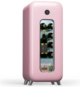 Klarstein Shirley 15 Uno, borhűtő, 15 palack, 5 - 20 °C, érintésvezérlés, retró