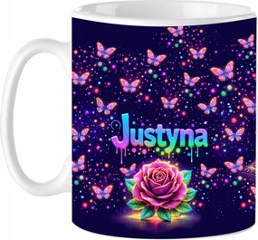 Bögre Rózsa Nő Barátnő Saját Név Személyre szabás Ajándék