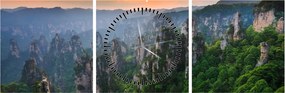 Kép - Zhangjiajie Nemzeti Erdei Park (órával) (90x30 cm)