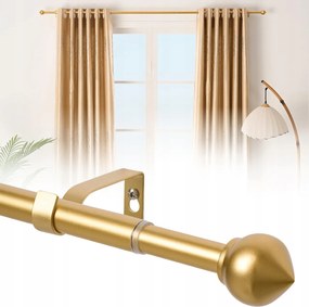 Függönykarnis Arany Szimpla Moduláris 76-200cm Konyha Nappali Rozsdamentes acél