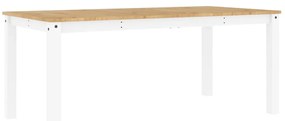 Panama fehér tömör fenyőfa ebédlőasztal 180 x 90 x 75 cm