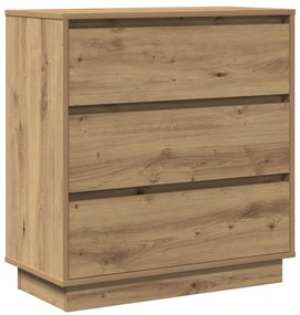 Éjjeli Asztal LED-del, Műgyanta Tölgy 71x34,5x75 cm