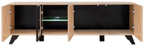 TV asztal/szekrény Lyran (hikori jackson + fekete). 1097698
