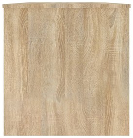 sonoma tölgy színű szerelt fa dohányzóasztal 102x50x52,5 cm