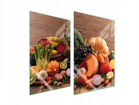 Üveg Konyhai Védőlap 2x35x52 Étel Edzett Üveg