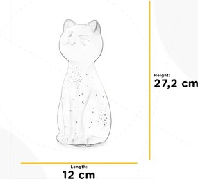 ONLI - Asztali lámpa PORCELLANA 1xE14/6W/230V 27,2 cm macskás