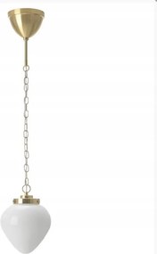 Ikea Atersken Függőlámpa, tejüveg, sárgaréz