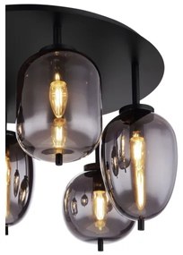 Globo 15345-6D - Felületre szerelhető csillár BLACKY 6xE14/40W/230V fekete