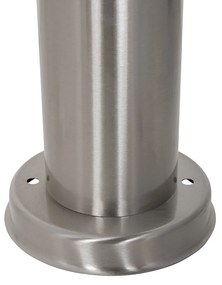 Modern kültéri kút lámpa acélból opállal 80 cm IP44 - Rox