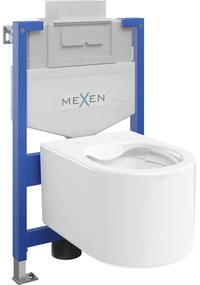 Mexen beépíthető Felix XS-U WC váz WC csészével Sofia, Fehér - 6853354XX00