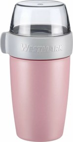 Westmark kétrészes uszonnás doboz, 700 ml, rózsaszín, S