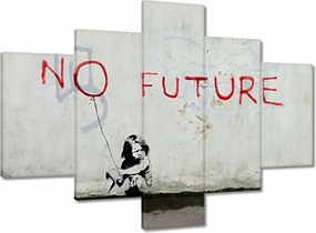 Vászonkép 100x70 No Future Banksy Fiú