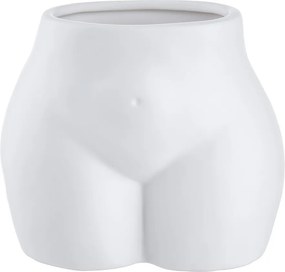 BOODY váza/kaspó, fehér 15cm