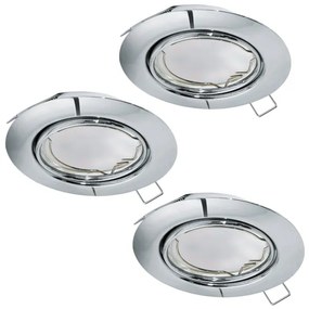 Eglo 94407 - SET 3x LED Beépíthető lámpa PENETO 3xGU10-LED/5W/230V