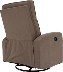 Relax forgószék fotel, szürkésbarna taupe, MEKENZI