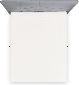 Penia kontinentális ágy 180x200 cm tárolóval - hamu hidrofób Velúr Element 24