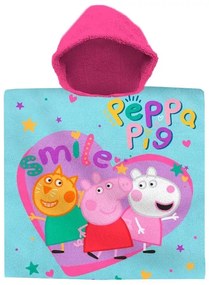 Peppa malac Smile strand törölköző poncsó 60x120 cm