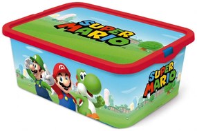 Super Mario műanyag tároló doboz 13 L