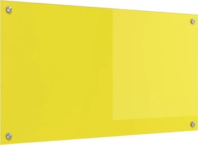vidaXL Konyhai splashback Sárga 90 x 50 cm edzett üveg