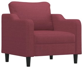 vidaXL bordó szövet kanapéfotel 60 cm