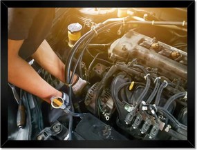 Poszterek keretben 40x30 Autójavítás vezetés előtt