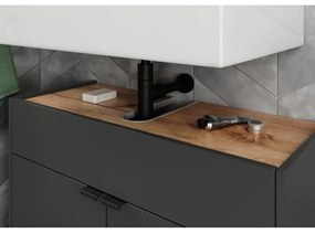 Antracitszürke fürdőszobai bútor szett Forano – Germania