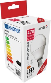 Avide LED Globe Mini G45 4.5W 470LM E14 WW 3000K