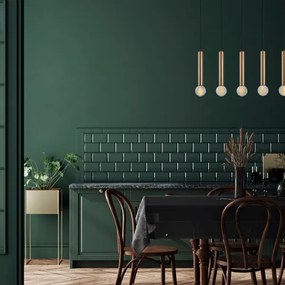 Kábelcsillár TEMPO 5xE27/40W/230V arany