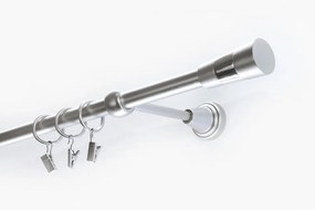 Egysoros fém karnis szett szatén nikkel voleo