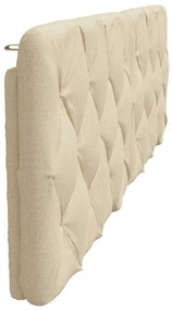 krémszínű szövet fejtámla párna 180 cm