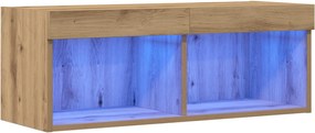 vidaXL TV szekrény garnitúra kézműves tölgy 80 x 30 x 30 cm Faanyag