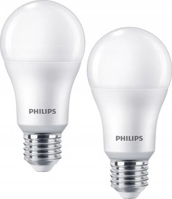 2PAK Led izzó E27 A67 13W 100W 1521lm 2700K Meleg Philips