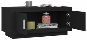 fekete szerelt fa dohányzóasztal 102 x 55 x 45 cm