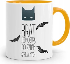 Sárga Bögre Ajándék Testvérnek Különleges Egység fényképes nyomtatással