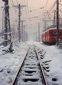 Poszter 40x55cm Utazás a síneken