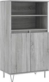 vidaXL szürke sonoma szerelt fa magasszekrény 60 x 36 x 110 cm