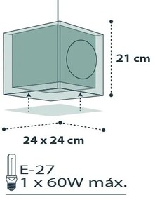 Dalber D-74552 - Gyerek csillár PIRATES 1xE27/60W/230V
