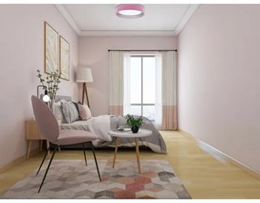 LED mennyezeti lámpa GALAXY LED/24W/230V rózsaszín-ezüst