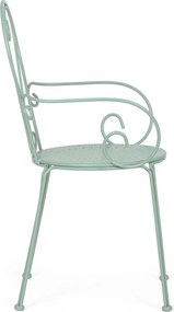 Mentazöld fém kerti szék Etienne – Bizzotto