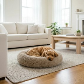 Ponchik kerek kutyafekhely, 70 cm, barna