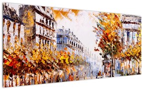 Kép - Utca Párizsban (120x50 cm)