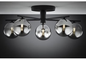 Jupiter 2048 - Felületre szerelhető csillár PRATO 5xG9/14W/230V fekete/füstszürke