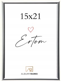 Képkeret 15x21 ezüst univerzális üveg