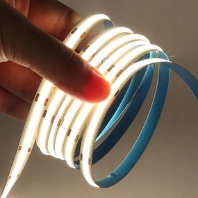 Led szalag Cob 12V 5M tekercs 480 LED/m Neon 4000K Fehér Természetes Erős IP20