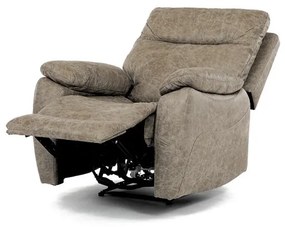 Relax fotel vezeték nélküli elektromos vezérléssel, bézs vintage szövettel. TV-4094 LAN3